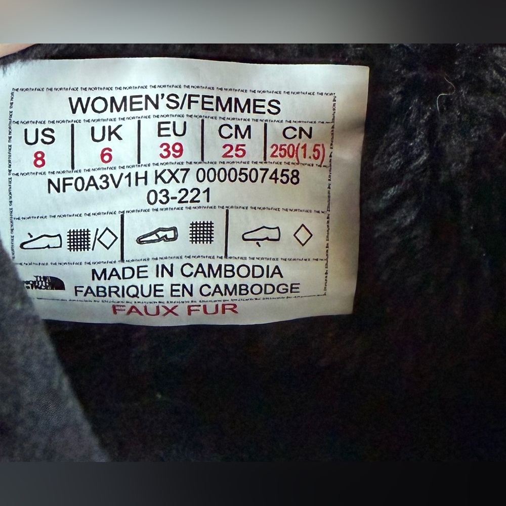 Women’s The North Face Thermoball Traction Mules Size 8 - Picture 2 of 6